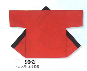 無地子供袢天（赤）